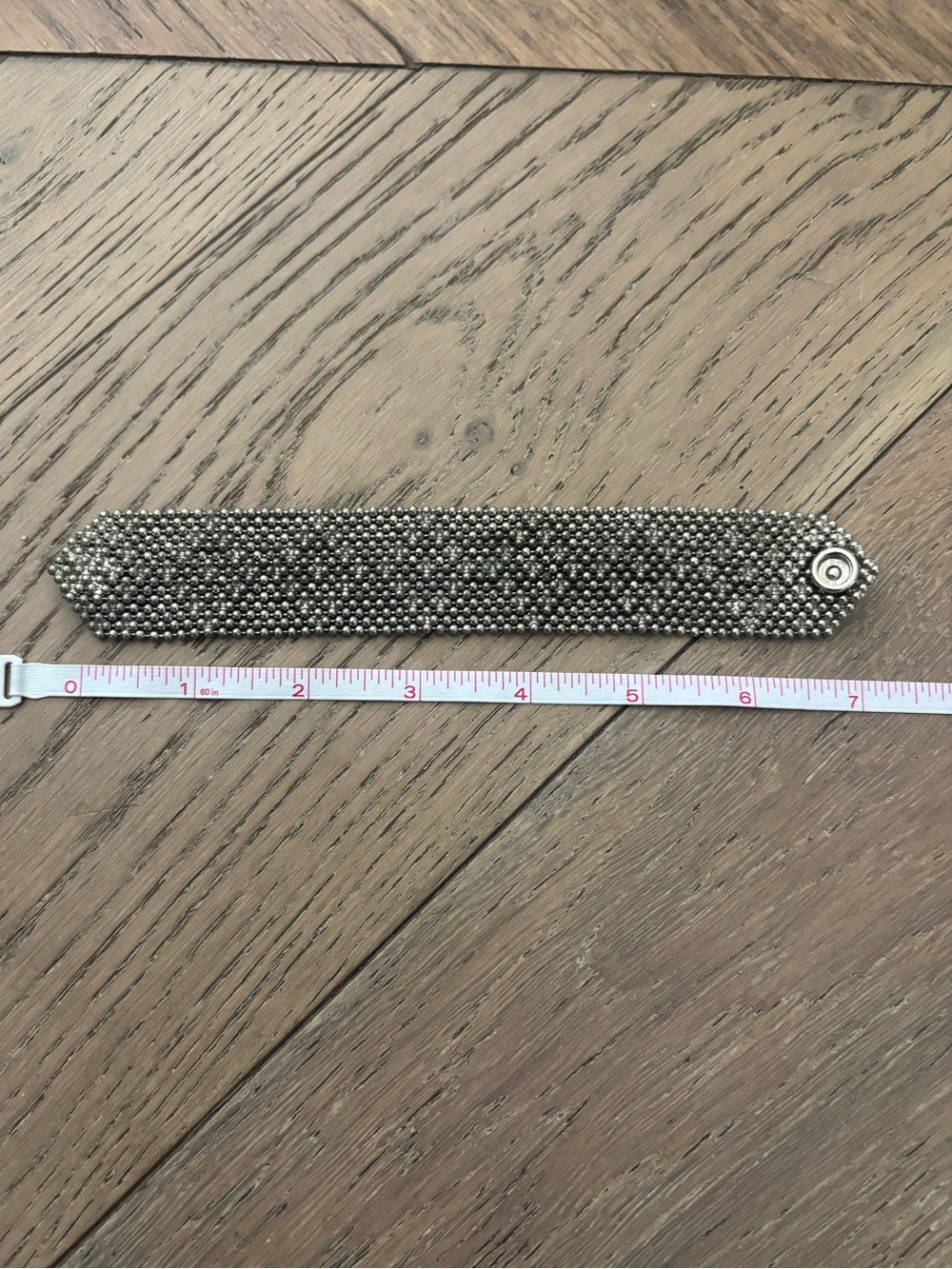SG Liquid Metal by Sergio Gutierrez Wide Mesh Bracelet - Picture 4 of 6